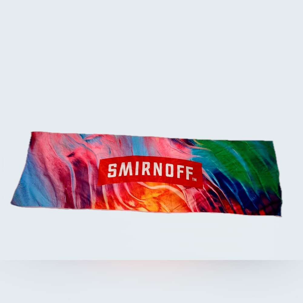 BNIB Smirnoff Vodka Cooling Towel or Wall Banner Limited Edition 2025